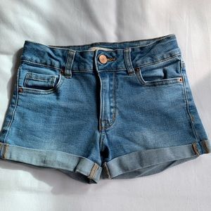 Forever 21, girls blue jean shorts, size 7/8